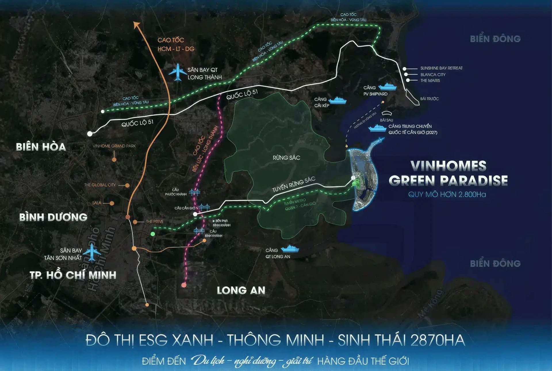 Vị trí Vinhomes Green Paradise Cần Giờ