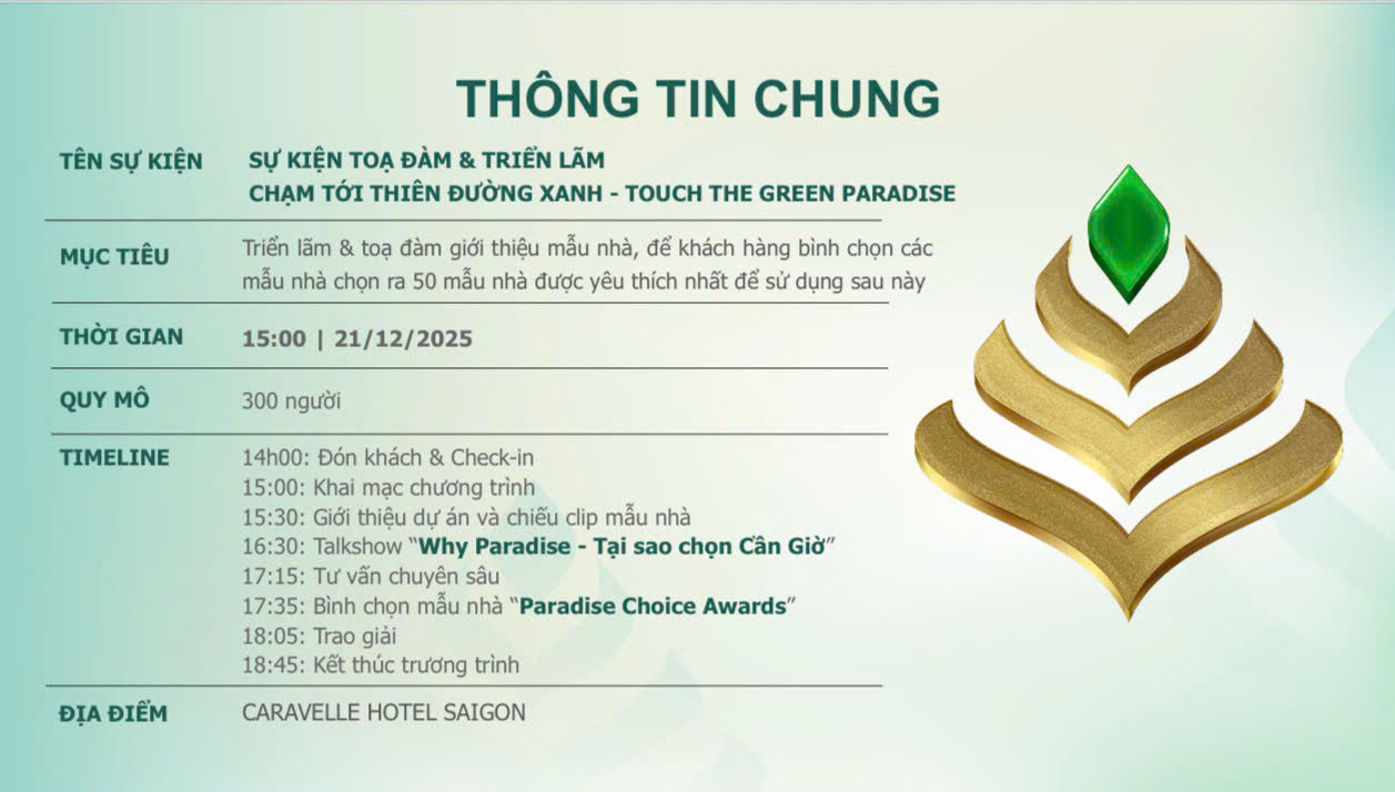 Sự kiện tọa đàm và triển lãm mẫu nhà