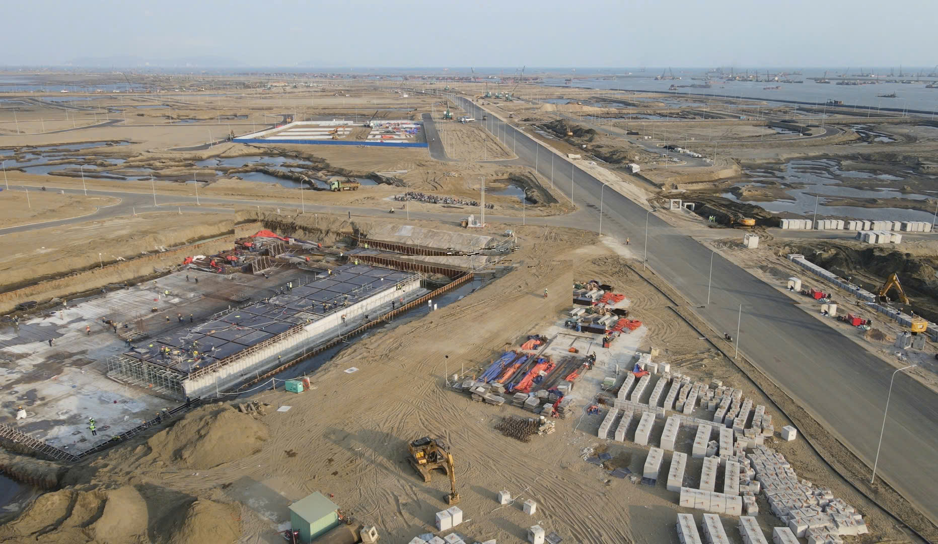 Cập nhật hình ảnh thực tế từ công trường thi công tại Vịnh Tiên, Vinhomes Cần Giờ 19/1/2026