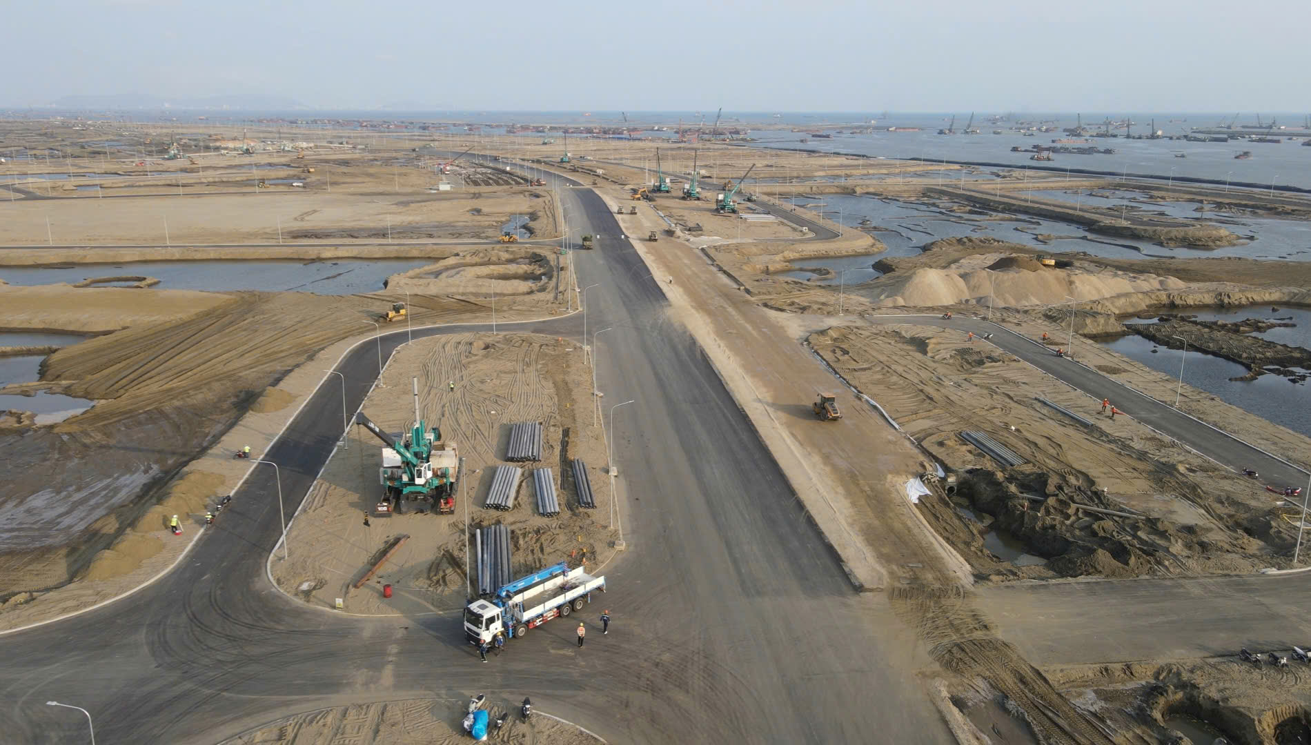 Cập nhật hình ảnh thực tế từ công trường thi công tại Vịnh Tiên, Vinhomes Cần Giờ 19/1/2026