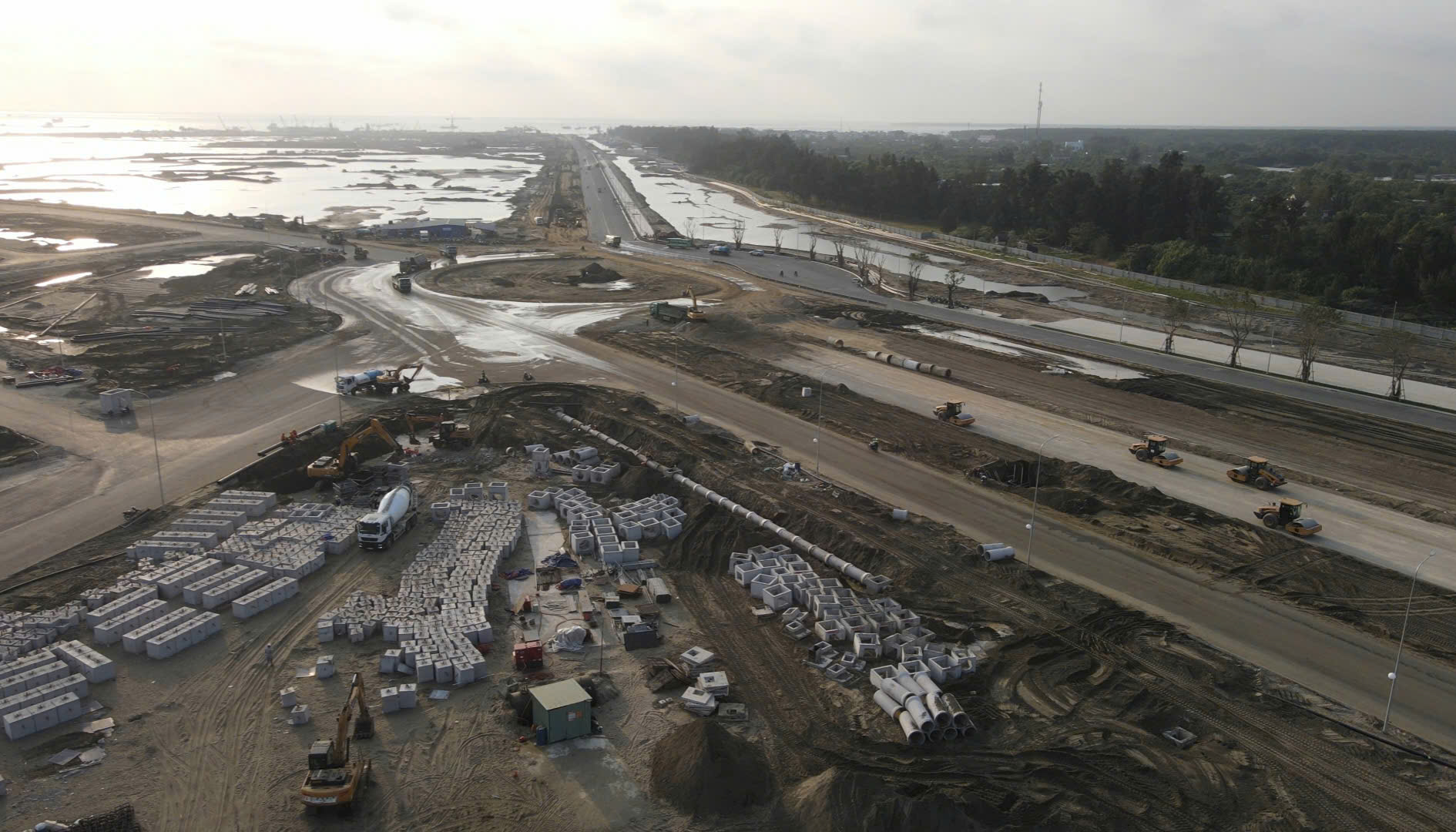 Cập nhật hình ảnh thực tế từ công trường thi công tại Vịnh Tiên, Vinhomes Cần Giờ 19/1/2026