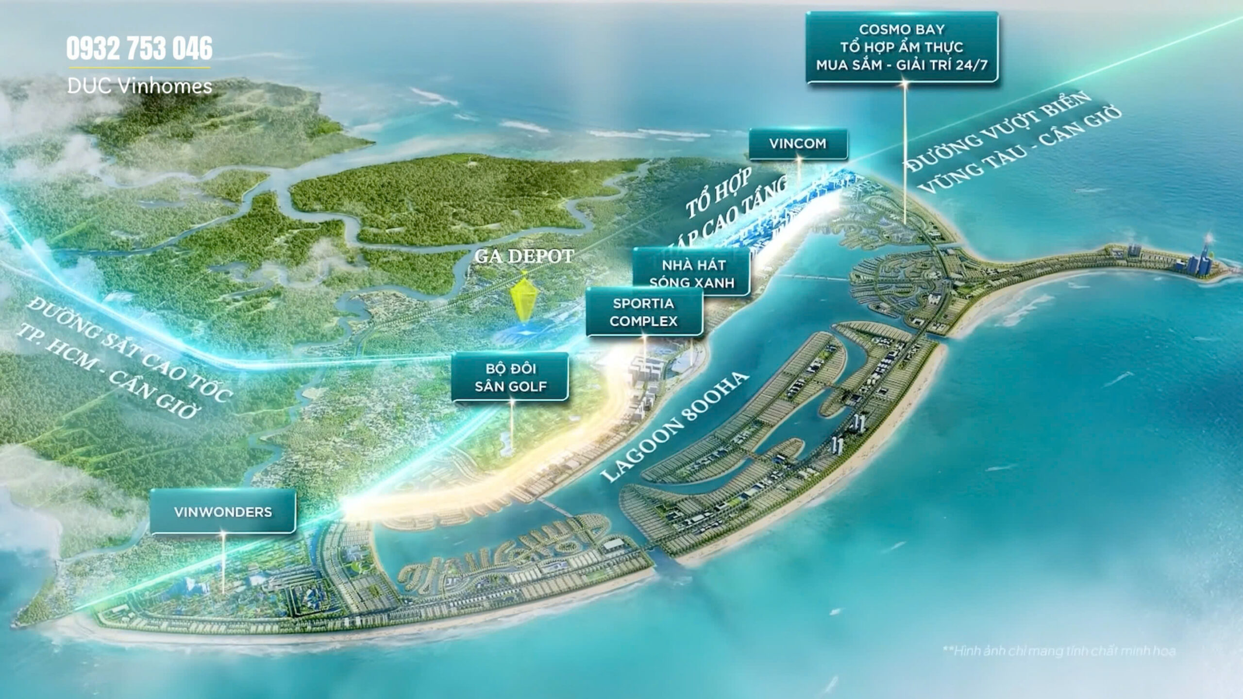 Phối cảnh và tiện ích hạn tầng giao thông Vinhomes Cần Giờ