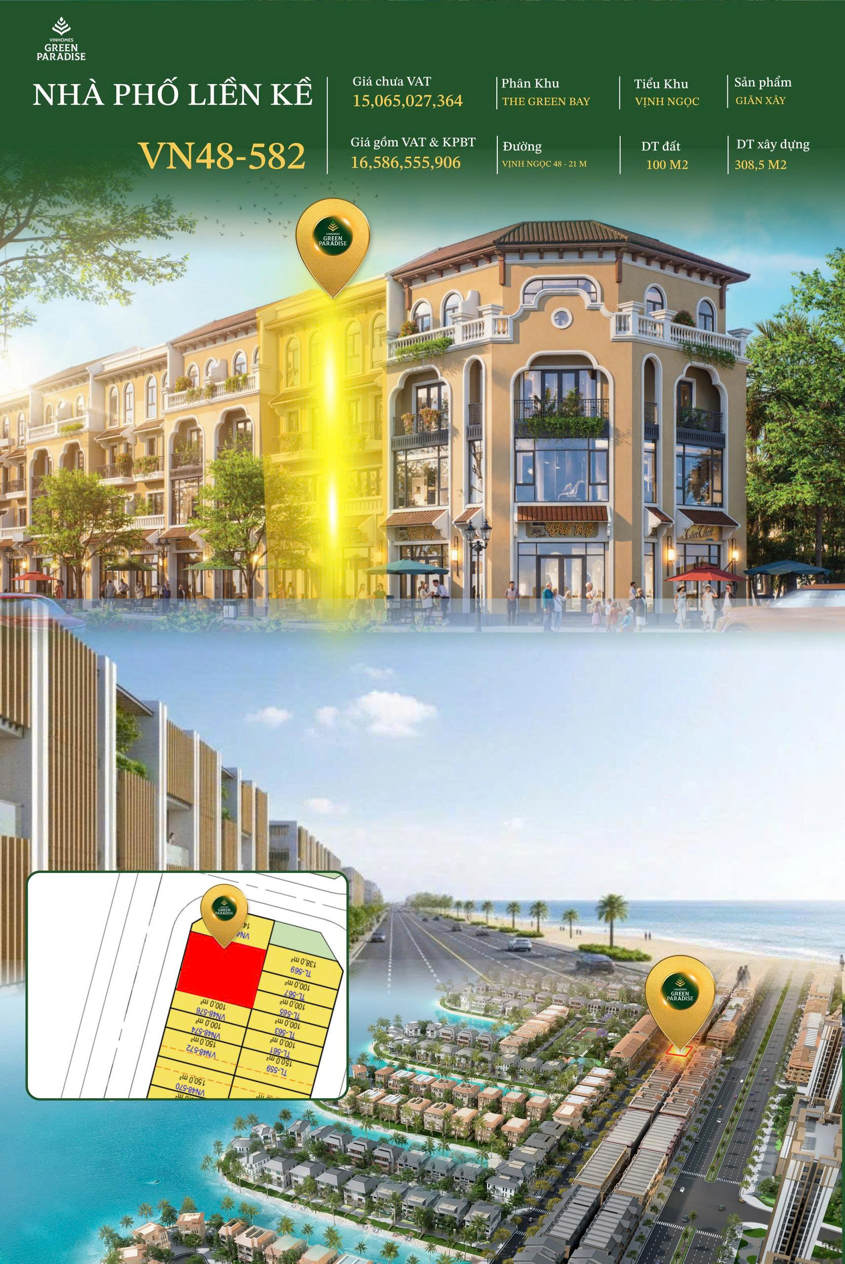 Nhà phố tại Green Paradise, dòng sản phẩm giãn xây cực hot tại thời điểm hiện nay