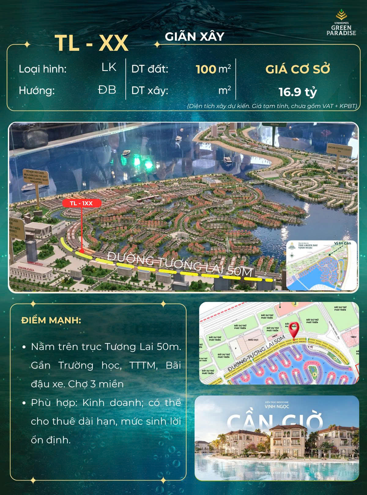 Giá bán của căn nhà 100m2, vừa an cư