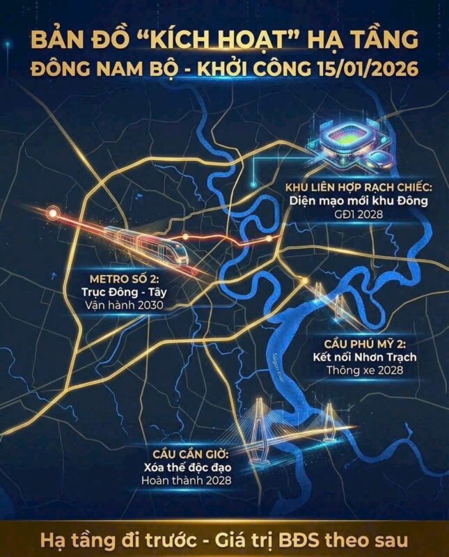 Các dự án được khởi công 15/01/2026