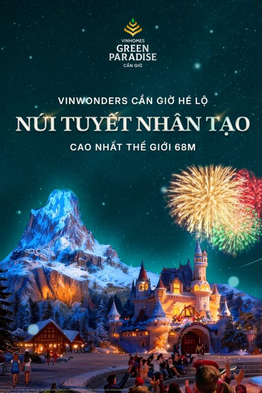Vinwonders Cần Giờ Hé Lộ Núi Tuyết Nhân Tạo tạo dấu ấn bất ngờ trong quy hoạch Vinhomes Cần Giờ, khẳng định tầm nhìn phát triển du lịch...