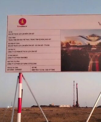 Chính Thức Thi Công Nhà Hát Sóng Xanh Tại Khu Đô Thị Biển Vinhomes Green Paradise