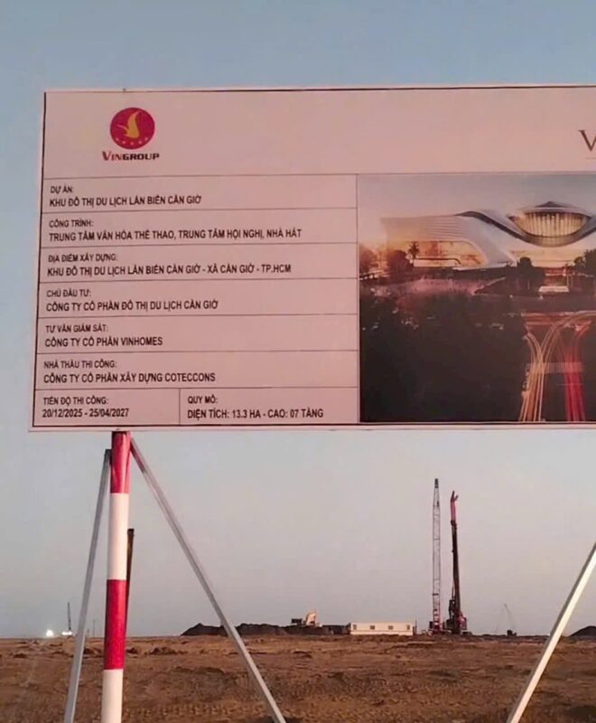 Chính Thức Thi Công Nhà Hát Sóng Xanh Tại Khu Đô Thị Biển Vinhomes Green Paradise